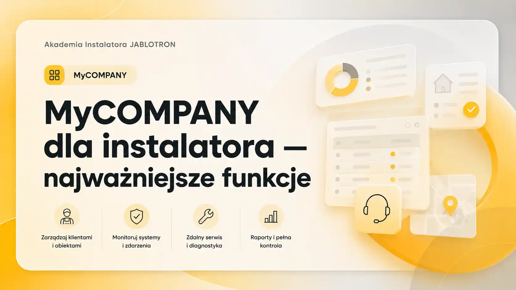 MyCOMPANY dla instalatora — najważniejsze funkcje